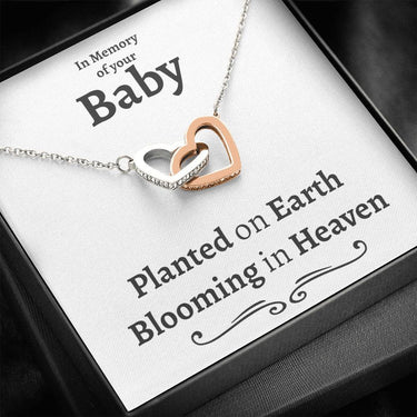 Miscarriage Interlocking Hearts Necklace - Love You This Much